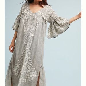 Anthropologie Embroidered Dress